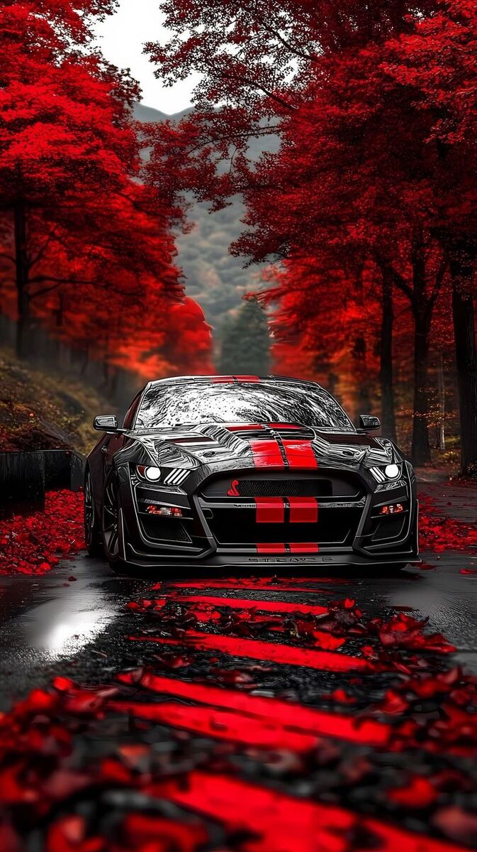 Coche tuning en exhibición
